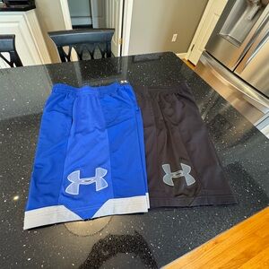 Under Armour Blue and Black Men's Shorts